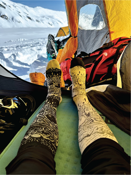 Ink & Ice Pure Magic Merino Snow Socks