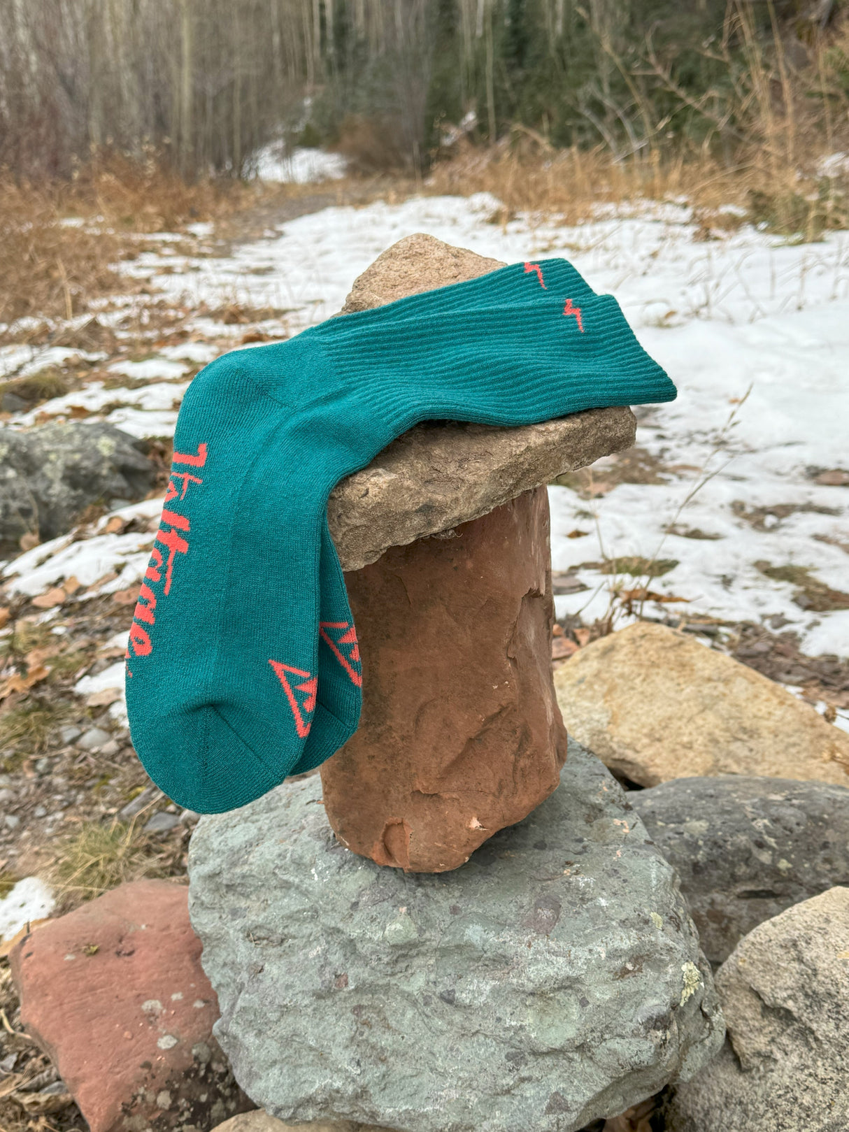 Blue Spruce Magic Merino Wool Socks