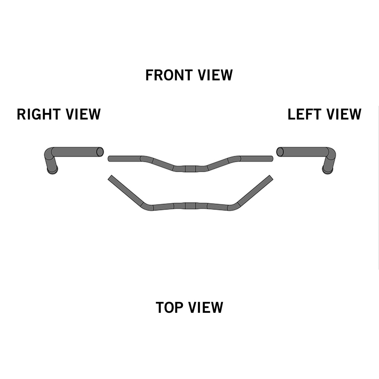 Ergotec Handlebar City-Cruiser (25.4, GW635, GL190, GH41, 42° | Alu Look | MAS-Nb 1,2mm)