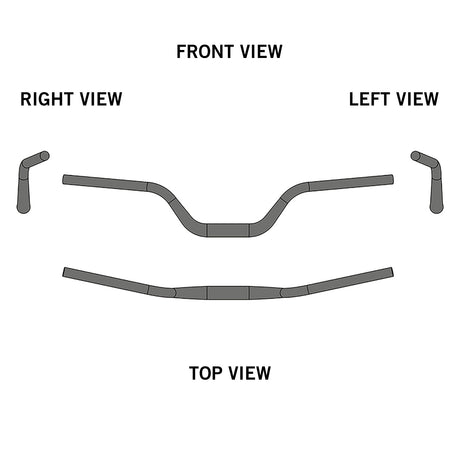 Ergotec Riser Bar 100 (31.8, GW780, GL205, GH100, 12° | Black Sandblasted)