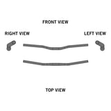 Ergotec - Low Riser Handlebar - 25.4 mm - Black Sandblasted