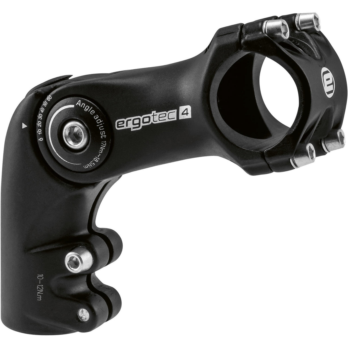Ergotec Stem Octopus 2 (Ahead 50, 28.6/31.8, 58/90mm | Black Sandblasted)