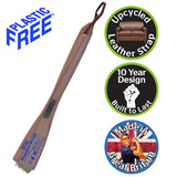 Green Oil - Massive Brush SLR - with Metal Badge and Reclaimed Leather Strap