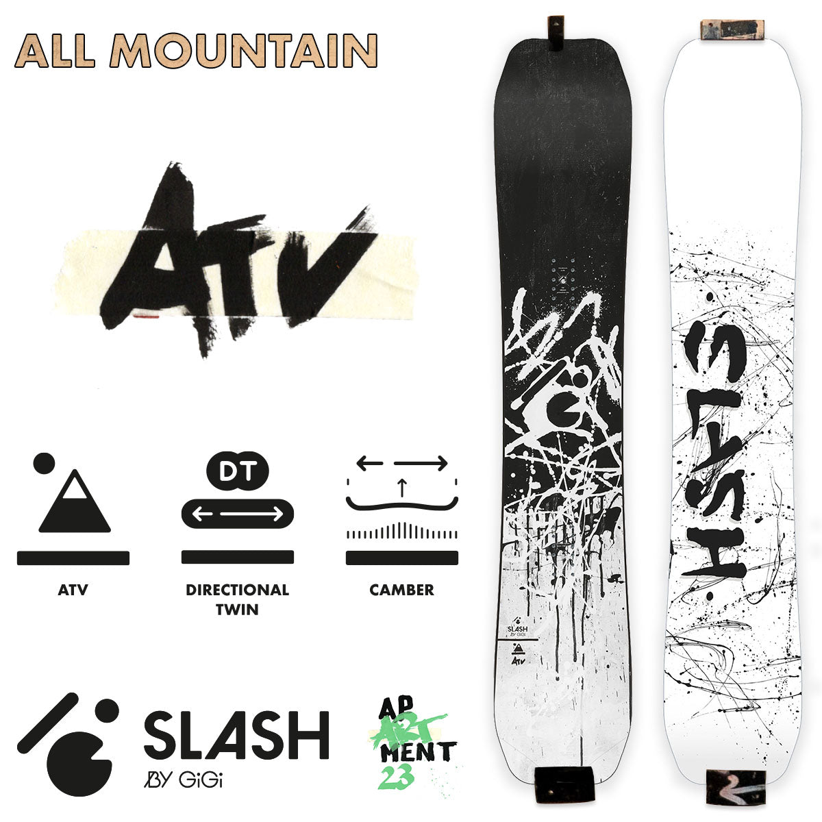 Slash by GiGi - ATV Snowboard - ApARTment – Action Emporium