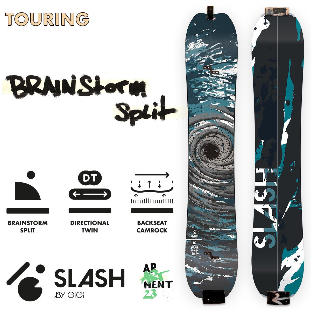 Slash by GiGi -  Brainstorm Split Snowboard