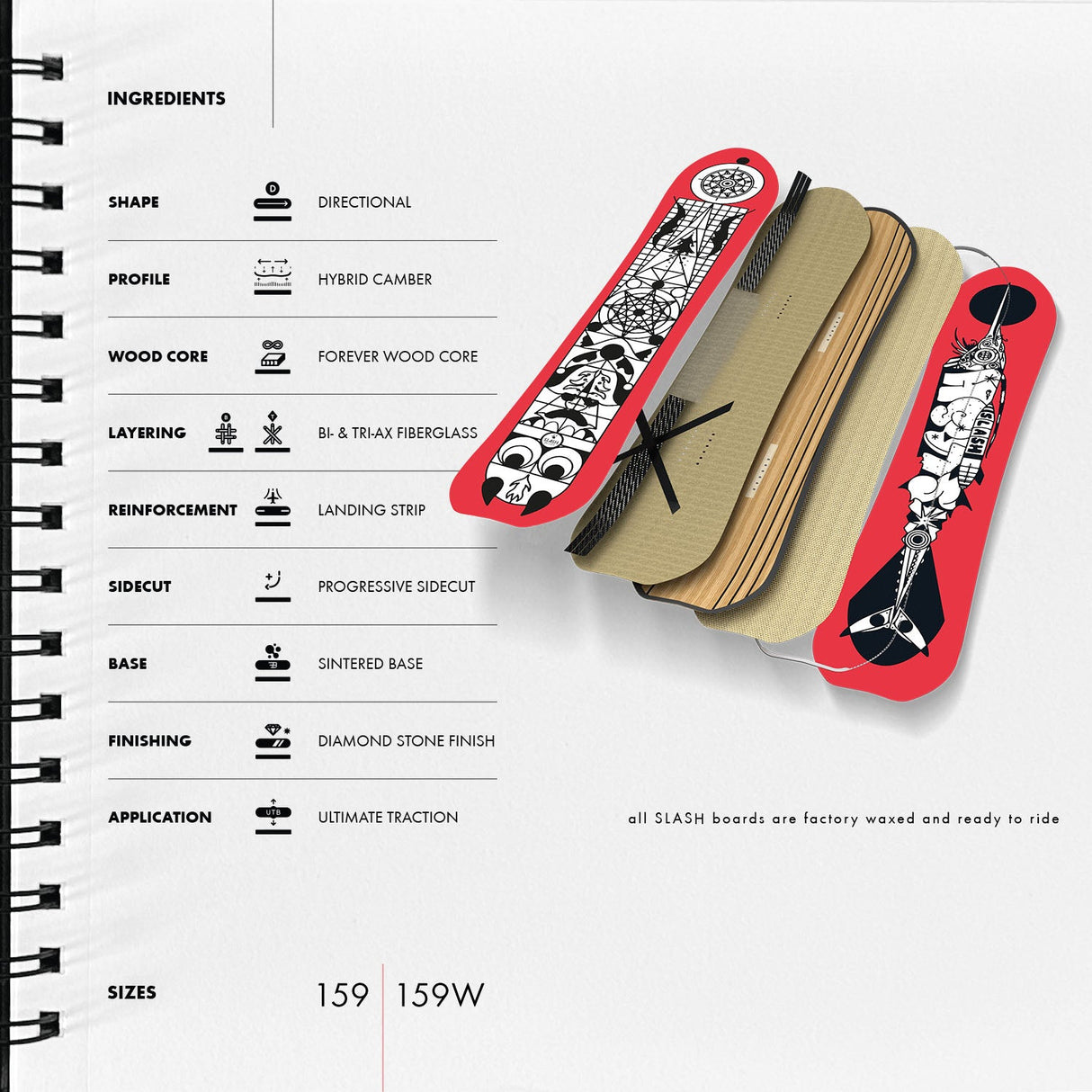 Slash by GiGi - STRAIGHT Directional Snowboard - David Leitner (Design Drop)