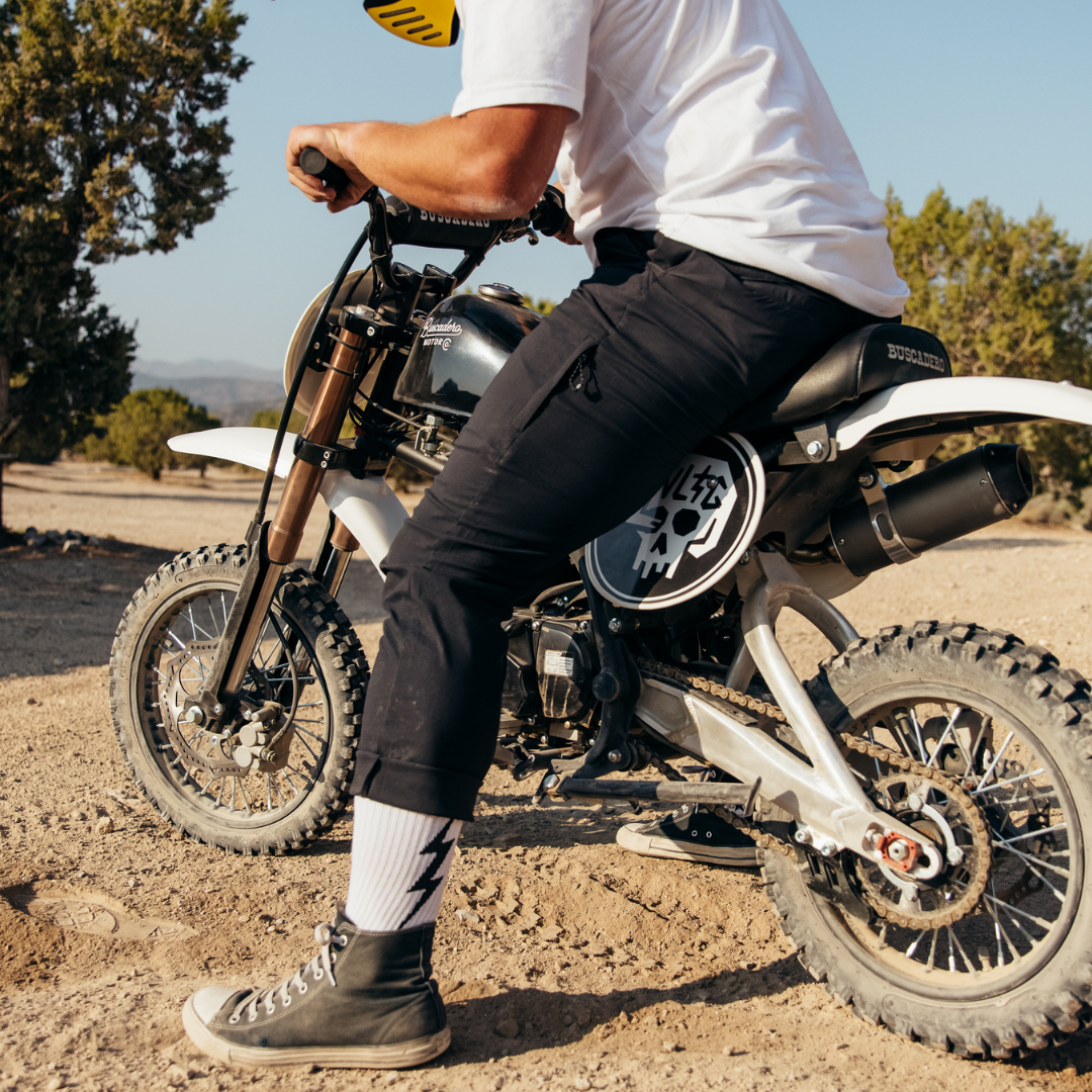 White VOLT Lucky Cotton Crew Socks