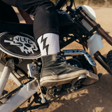 White VOLT Lucky Cotton Crew Socks