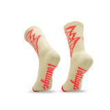 Bunney Bolt Tan Lucky Cotton Crew Socks