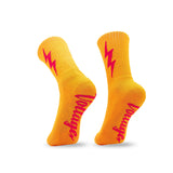 Orange Lucky Cotton Crew Socks