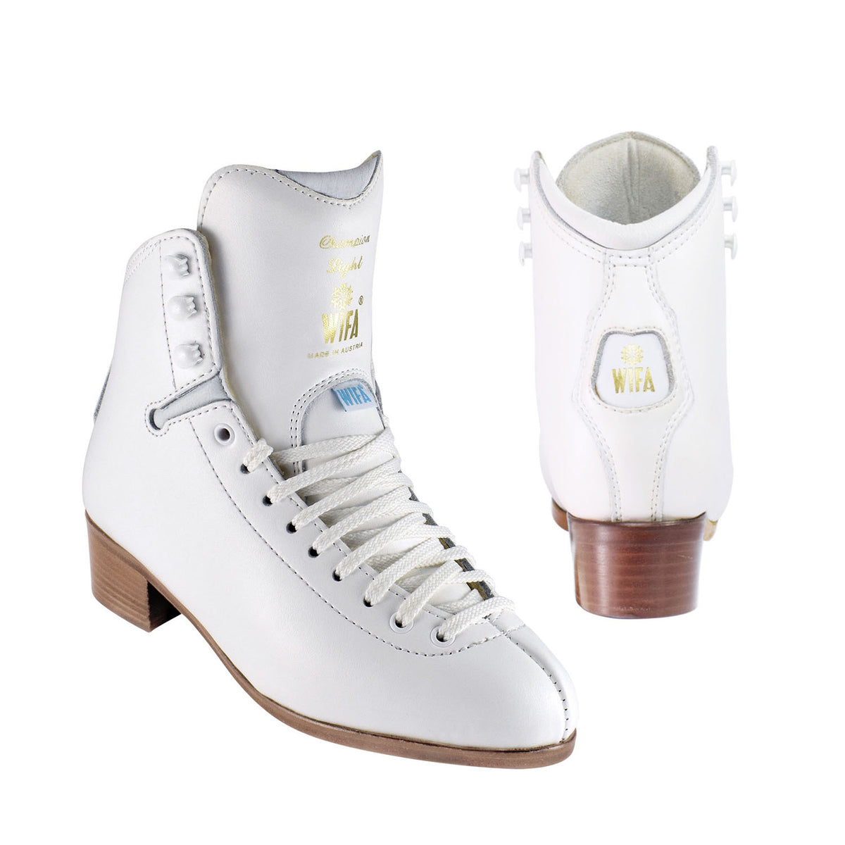 WIFA Ice and Roller Skates - Champion Reinforced Adult - White
