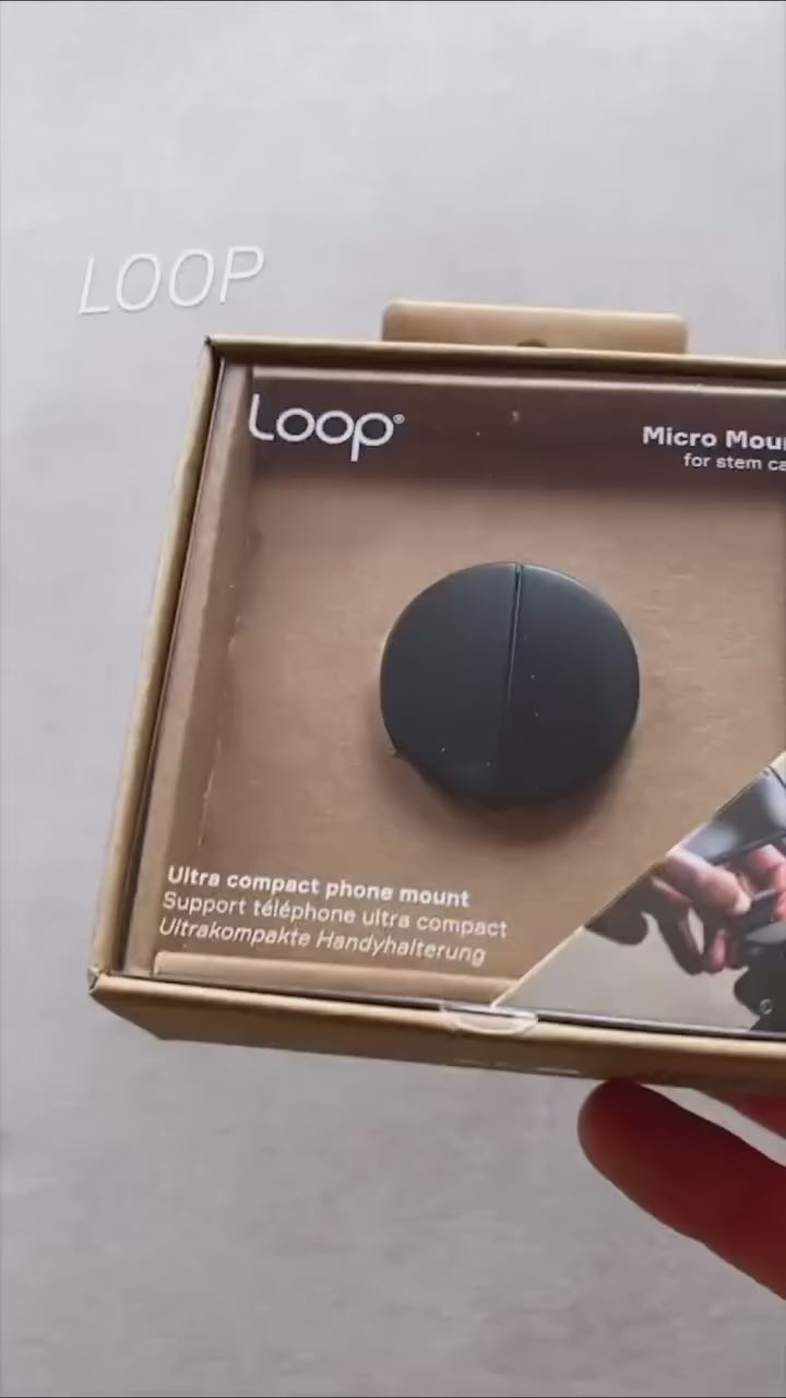 Loop - Micro Mount - Ultra-Compact Stem Cap Phone Mount