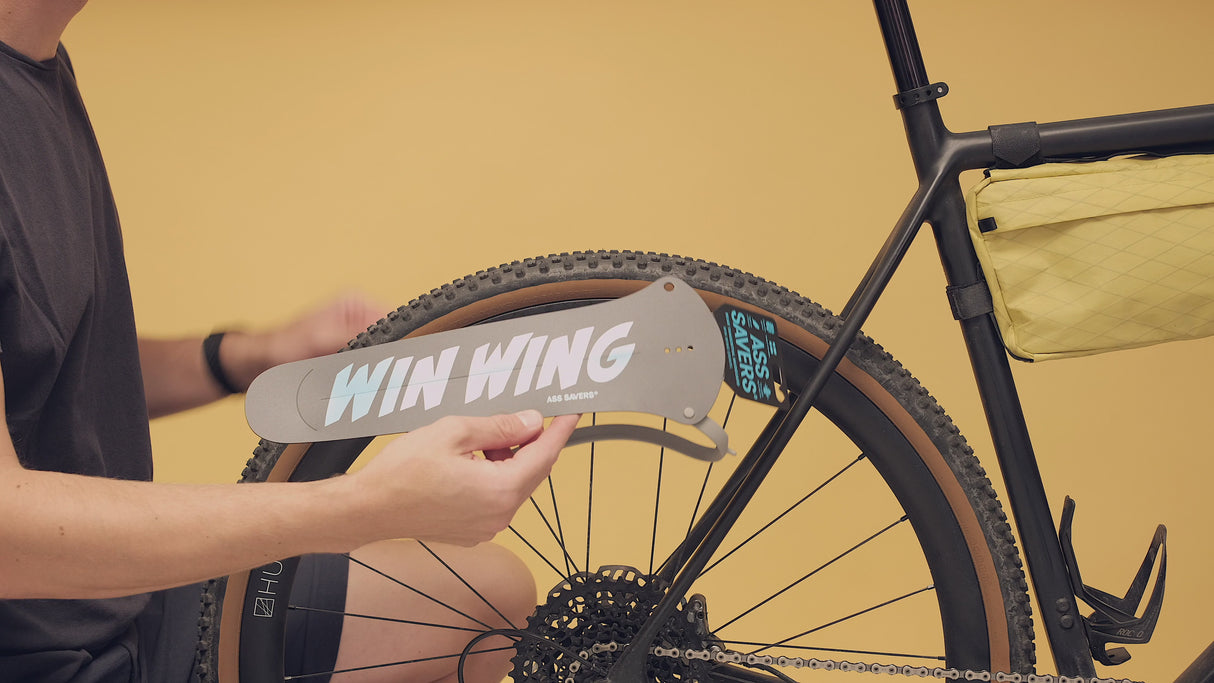 Ass Savers Win Wing 2 Road Rear Mudguard w/ Black Wishbone