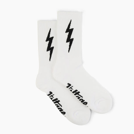 White VOLT Lucky Cotton Crew Socks