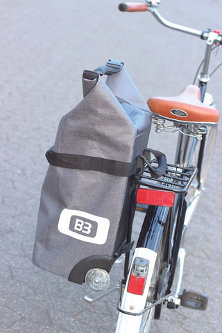 B&W Pannier Bag - B3 Bag Grey  - Bike case waterproof (35L to 48L)