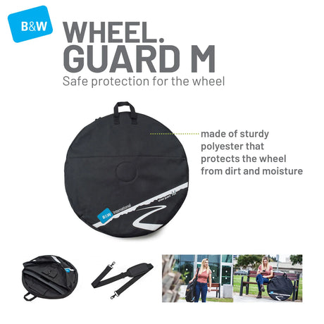 B&W Transport Bag - Wheelguard M Black