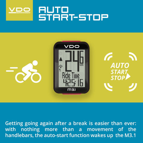 VDO Bicycle Computer M3.1 (wireless) bundle w/ cadence