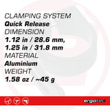 Ergotec - SCQ-080 - Seatclamp (28.6 mm / 31.8 mm | Black Sandblasted)