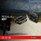 Ergotec - Pedals 857 (9/16'' with Reflector | Black/Grey)
