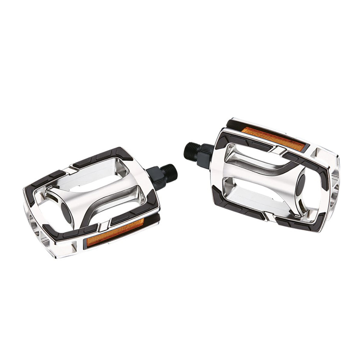 city bike pedale Ergotec 628 alloy anti slip Pedals silver
