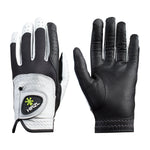 HIRZL Trust Control 2.0 - Golf Gloves - White / Black (Buy 2 FREE SHIP)