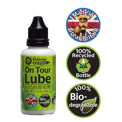 Green Oil - "On Tour" Wet Chain Lube - 30ml (NEW Size)