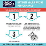 Miles Racing - Disc Brake Pads - Semi Metallic - Shimano new Saint ab 2009 BR-M810