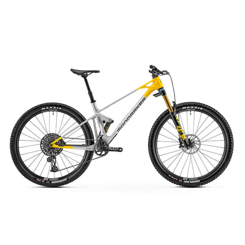 Mondraker - Raze Carbon RR Bike - Silver-Ohlins Yellow (TRAIL | 2022)