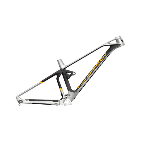 Mondraker - SUPERFOXY CARBON RR Frame Kit - Silver/Carbon/Yellow (SUPER ENDURO | 2023)