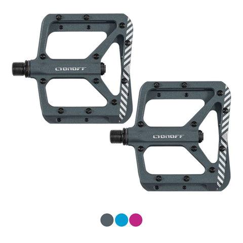 ONOFF -SHIELD V2 MTB PEDAL (Anthracite / Fuchsia / Blue)