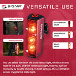 SIGMA Light - BLAZE, Rear Light w/ Brake Light - ZEITBIKE