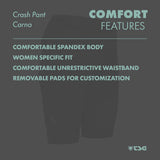 (10% OFF) TSG -  Protective Shorts for Women- Crash Pant Carna - Black
