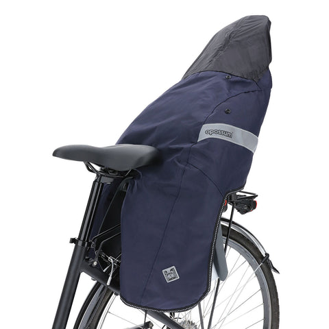 (FREE SHIP) TUCANO URBANO - Thermal Child Bike Seat Rain Cover w/ Hood - OPOSSUM® - Blue