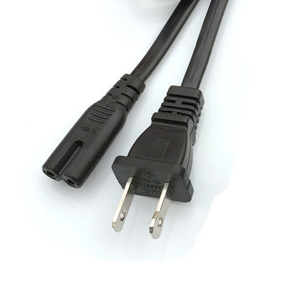 ACTION EMPORIUM C7 Power Cable for E-bike Chargers - USA Plug 2 Pin (UL) - 125V, 7A - 1.5m