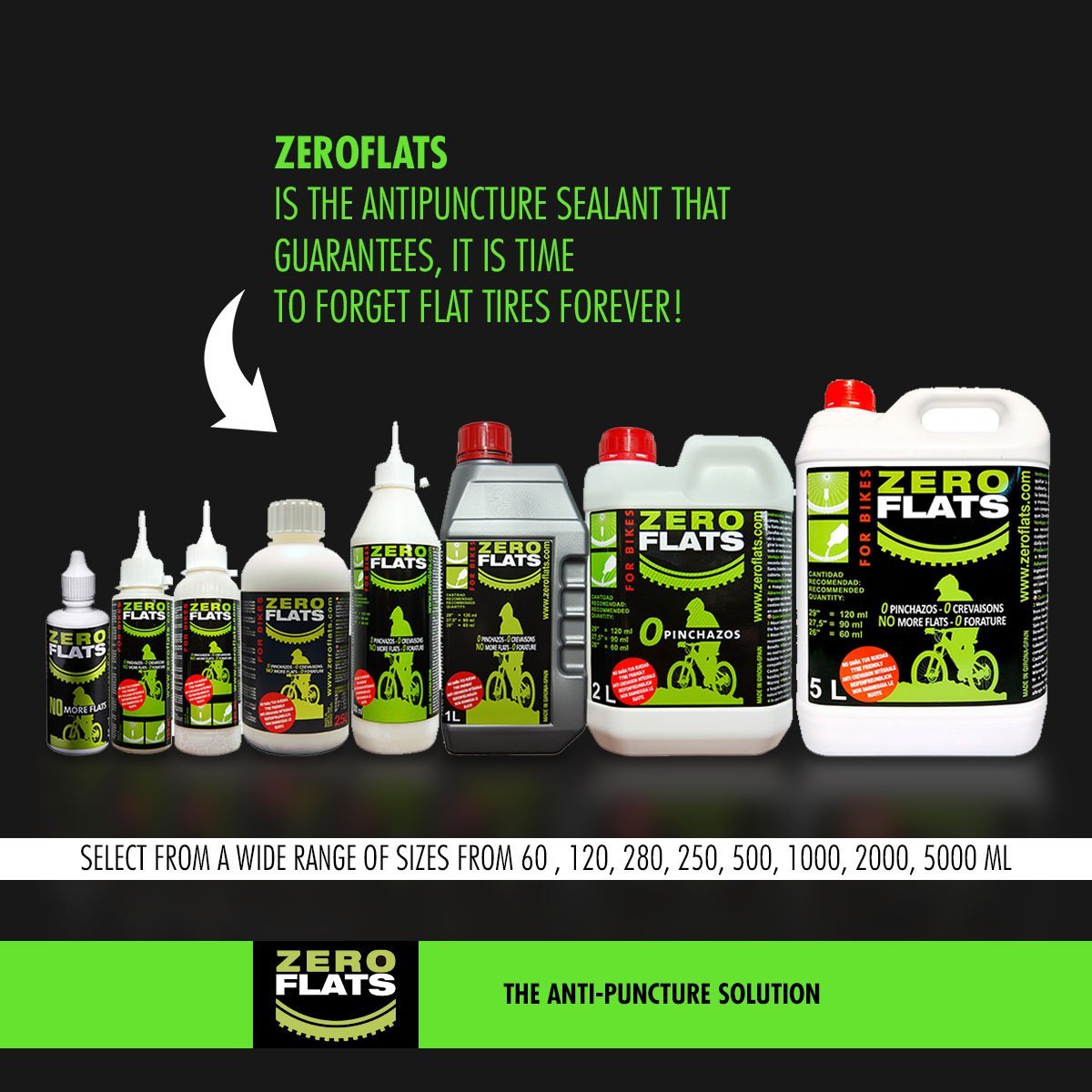 ZeroFlats Anti-puncture Sealant (250 ml) - Action Emporium